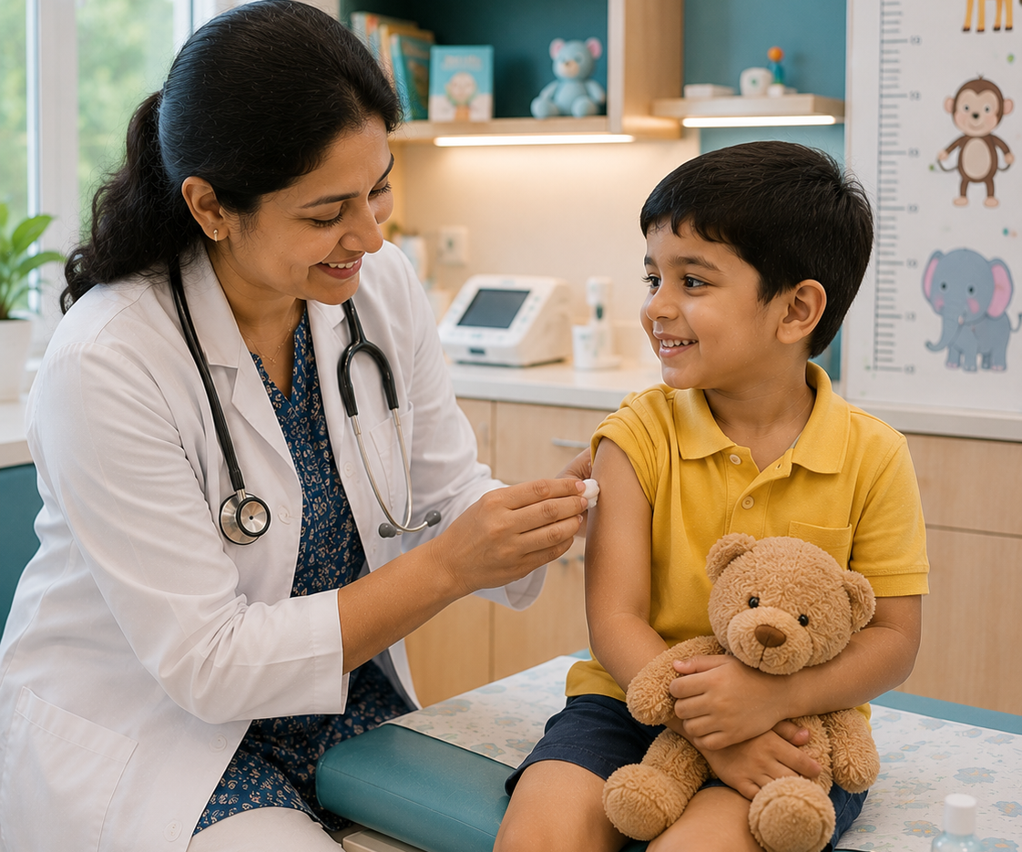 Vaccination and immunization consultation at New Amrutha Hospital