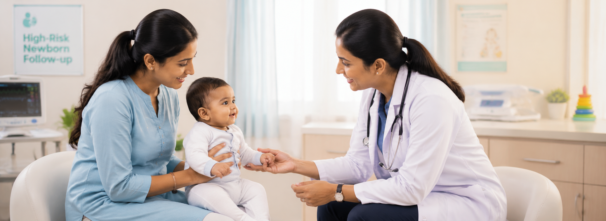 High-Risk Newborn Follow-up Care at New Amrutha Hospital