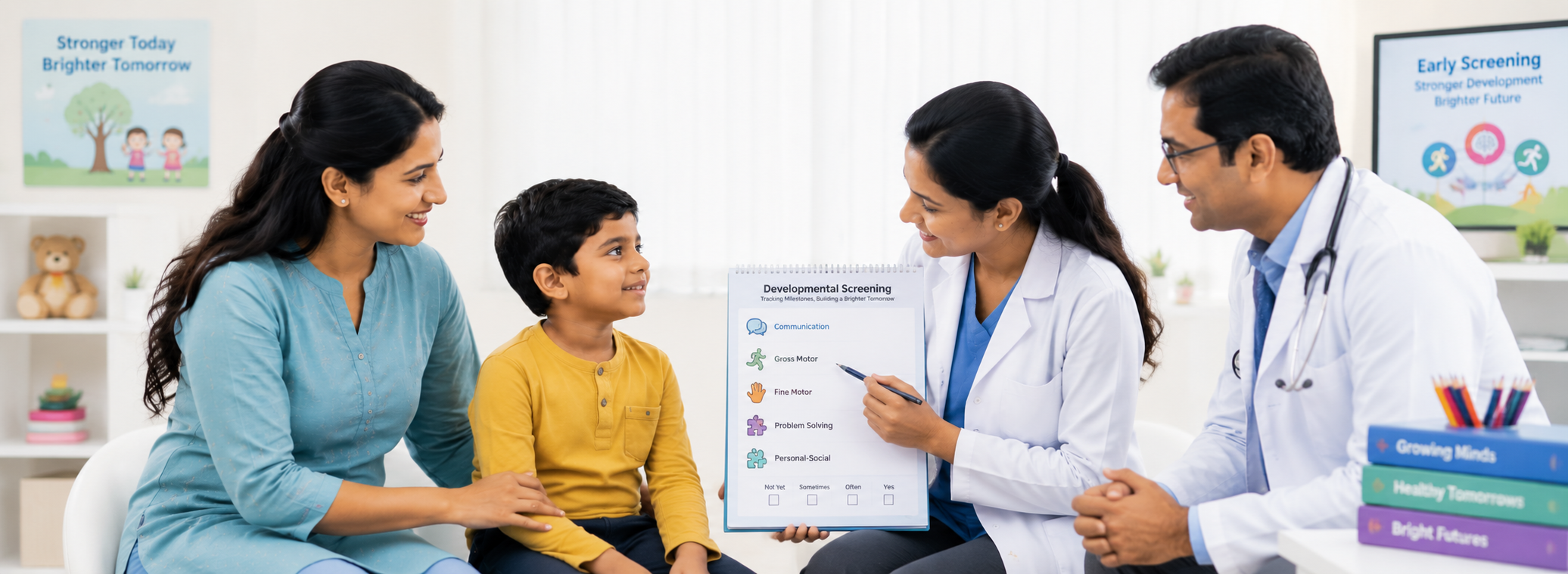 Developmental Screening for children at New Amrutha Hospital