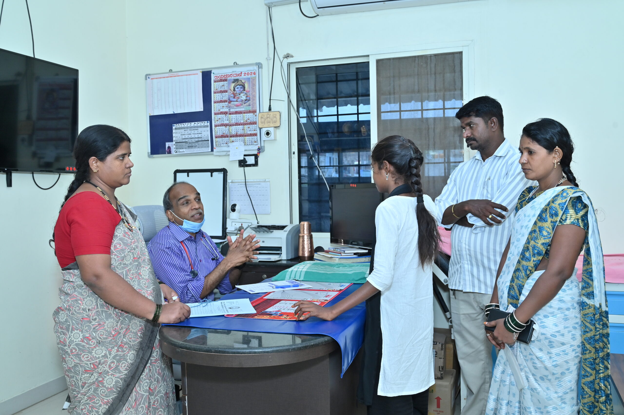 New Amrutha Children's Hospital, Raichur — patient care in progress
